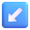 down left arrow